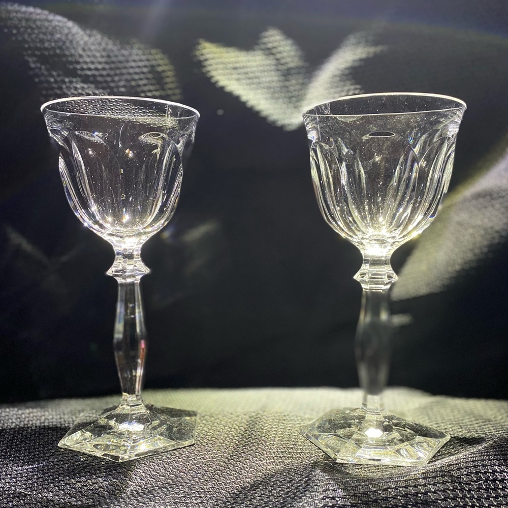 Vintage Crystal wine glasses - Picture 5 of 9